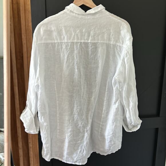 No Brand 100% italian Linen Buttoned Front Shirt. Size L - Picture 4 of 10